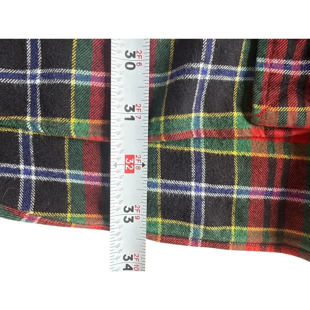 Ralph Lauren Blake 100% Cotton Flannel Button Down Plaid Shirt Size Large